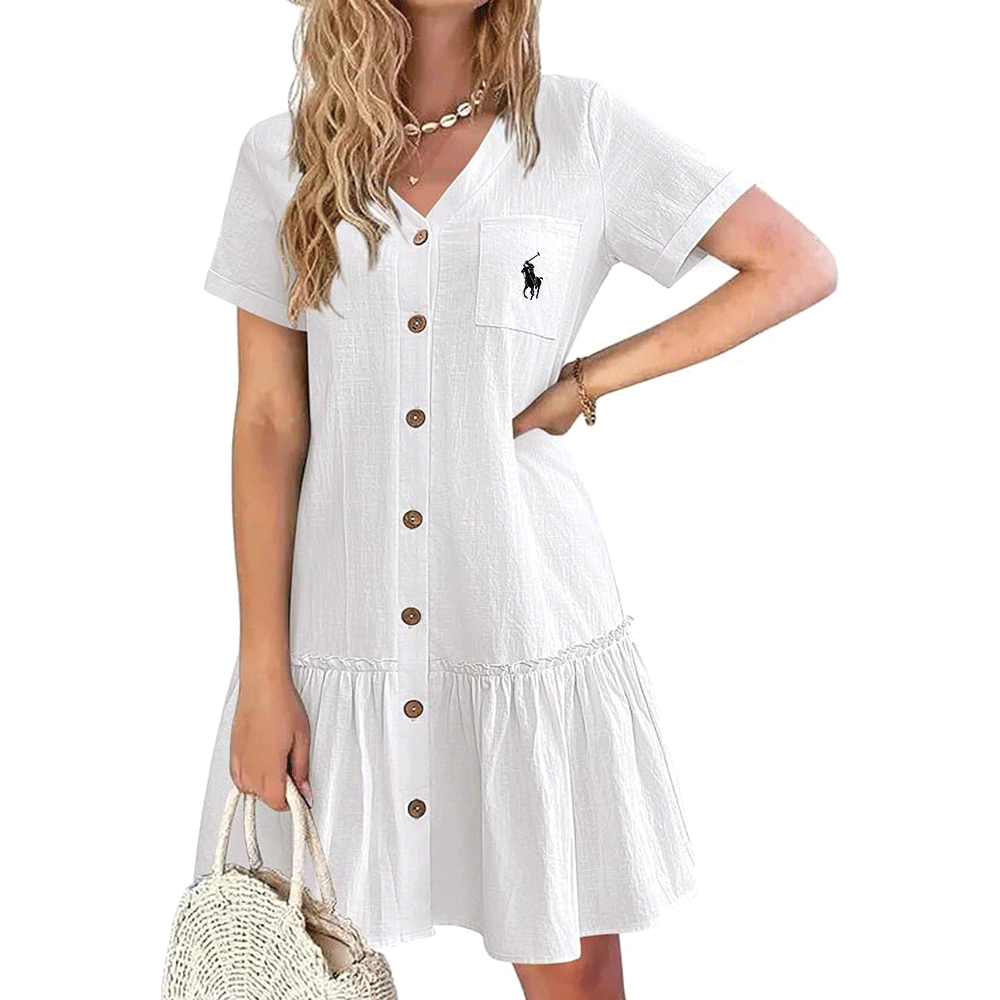 Palm Row | Summer Strap Dress – Tailored Elegance