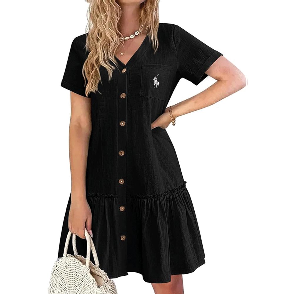 Palm Row | Summer Strap Dress – Tailored Elegance