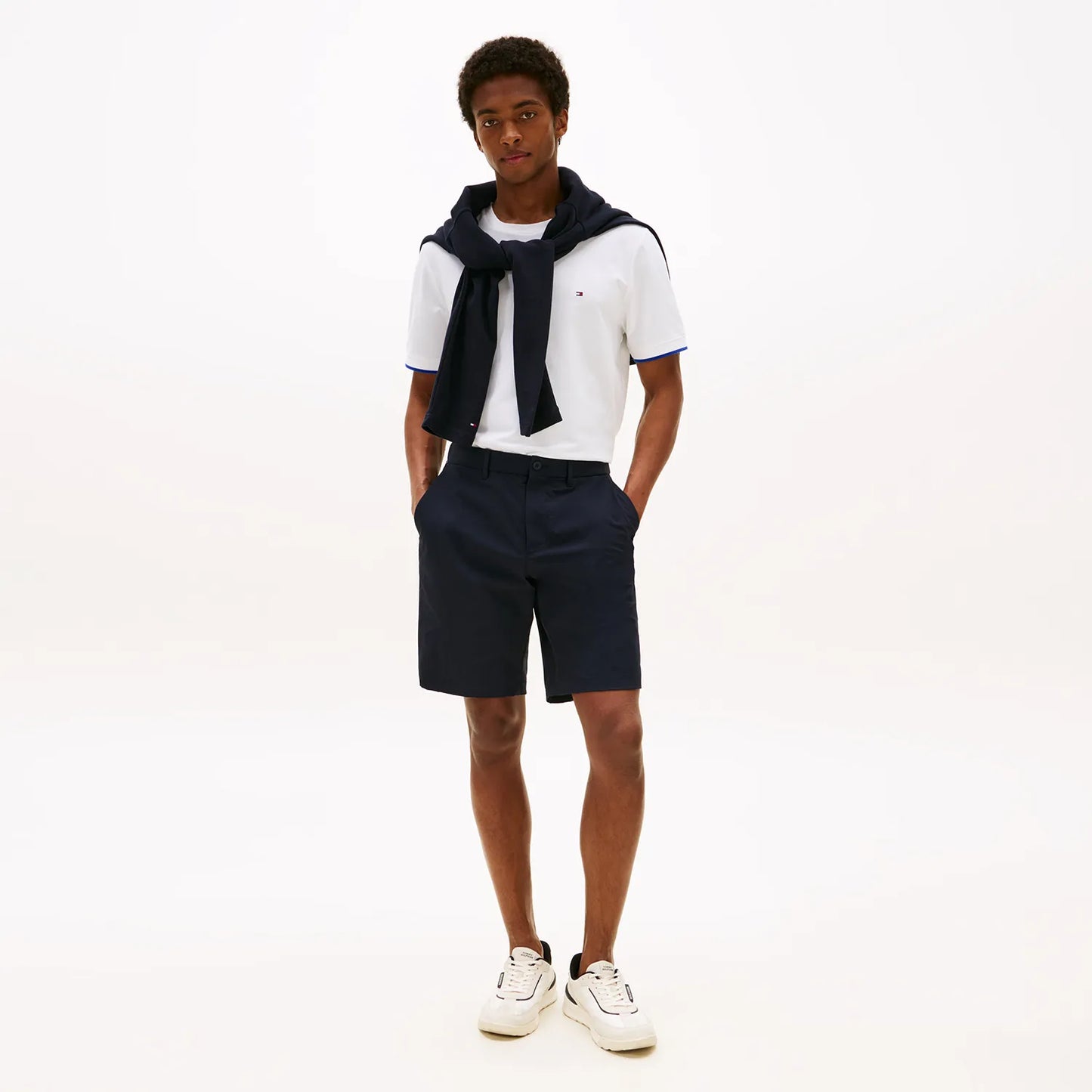 Classic Slim C-Neck T-Shirt  - White