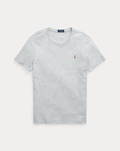 Slim fit jersey crew neck t-shirt  - Gray